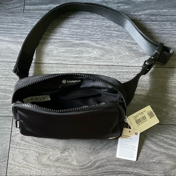 New Release Lululemon Large Everywhere Belt Bag Black EBB Fanny Pack NWT - Picture 9 of 12